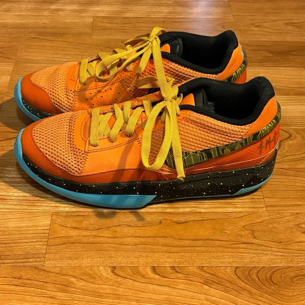 Nike Ja 1 SE (GS) Size 6.5Y Bright Mandarin/Opti Yellow FB8977-800 Fast Shipping